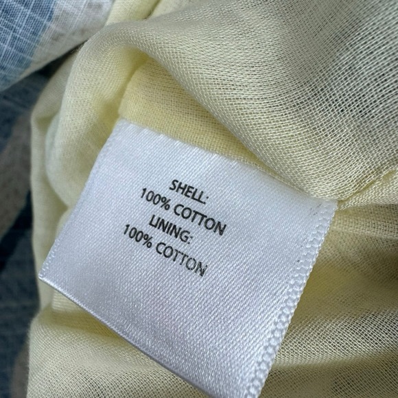 Anna Cate Tilly Dress In Azure NWT Sz M Sleeveless Geometric Cotton Mini - Picture 6 of 8